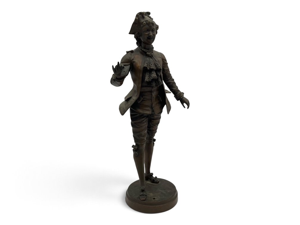Galant Bronze Figure After Bouret