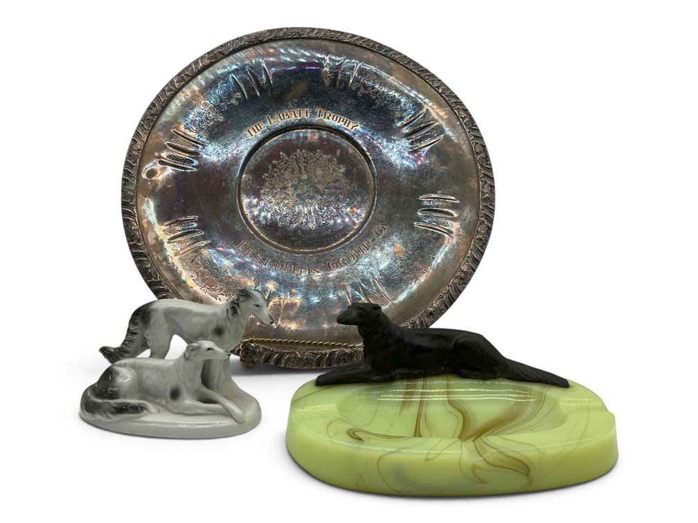 Dog Show Award Platter, Borzoi Collectibles