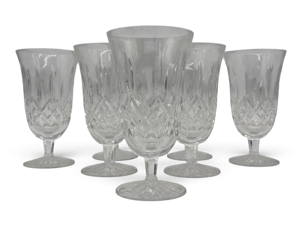 Seven Waterford Lismore Iced Tea Glasses