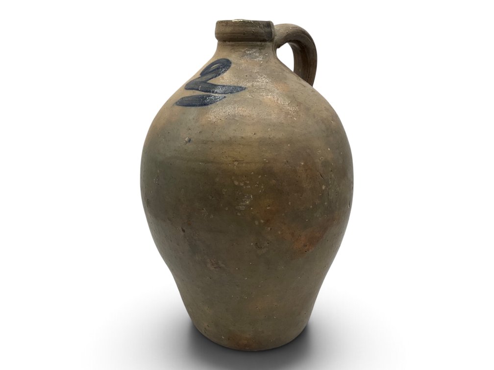 19th C. Salt Glaze Stoneware 2 Gallon Jug