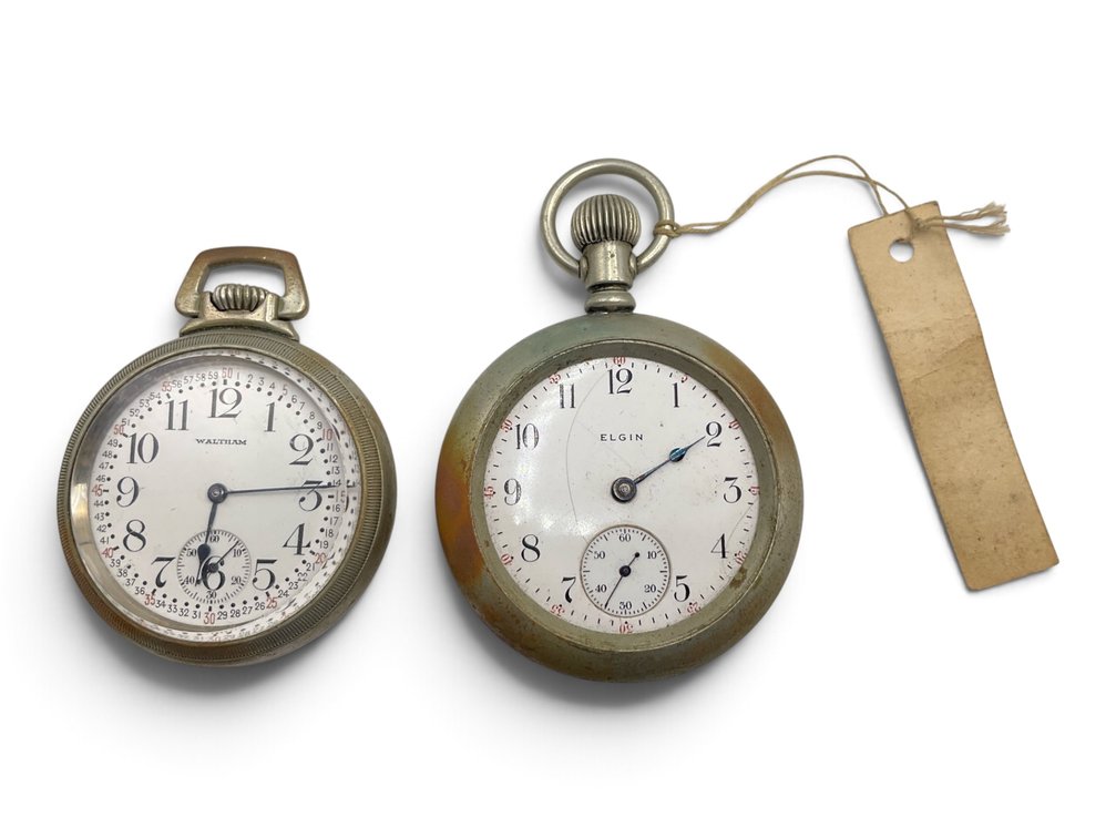 Waltham Railroad Watch & Elgin Pocket Watch