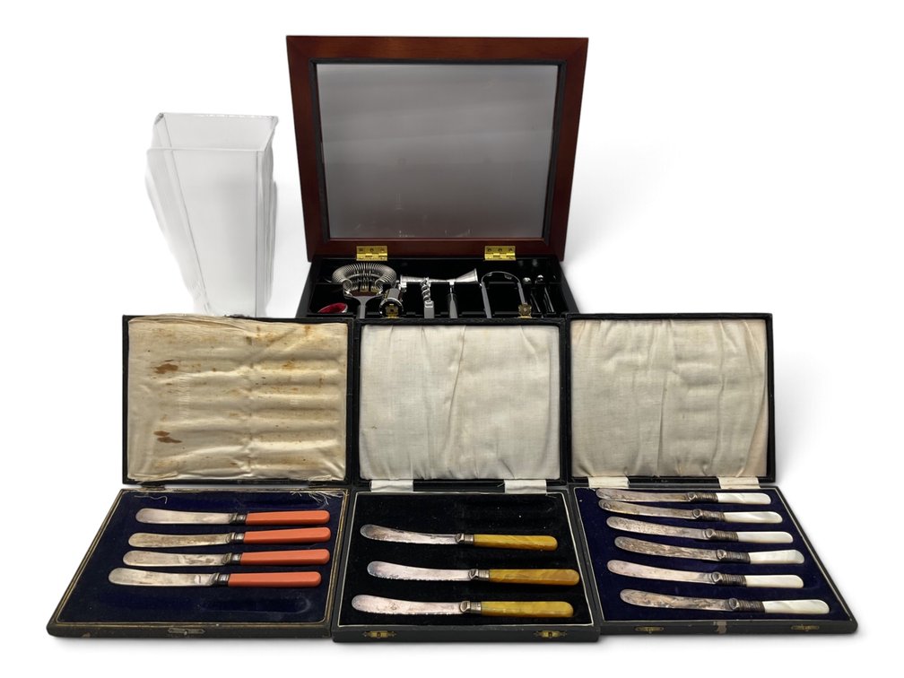 Bar Utensils, Canapé Knives, Crystal Accessories