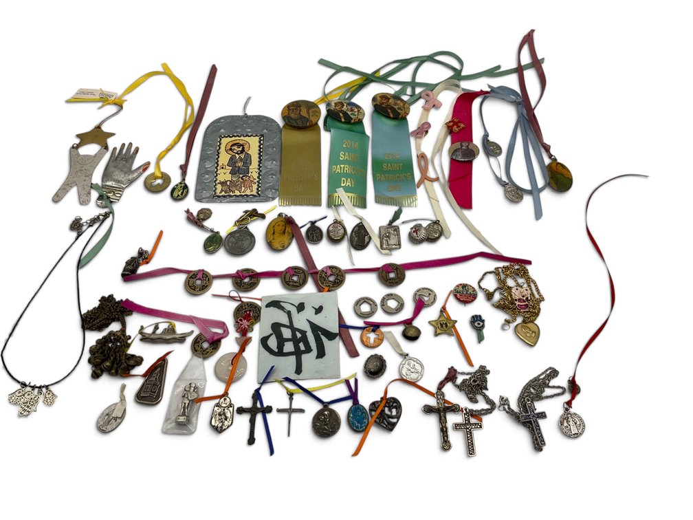 Assorted Devotional Medals, Charms, Amulets, Etc