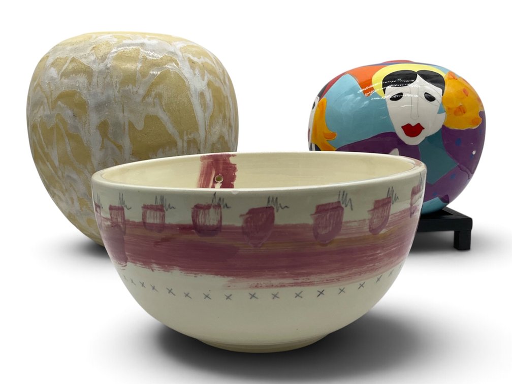 Contemporary Abstract Vessel, Chinese Vase, Studio Bowl