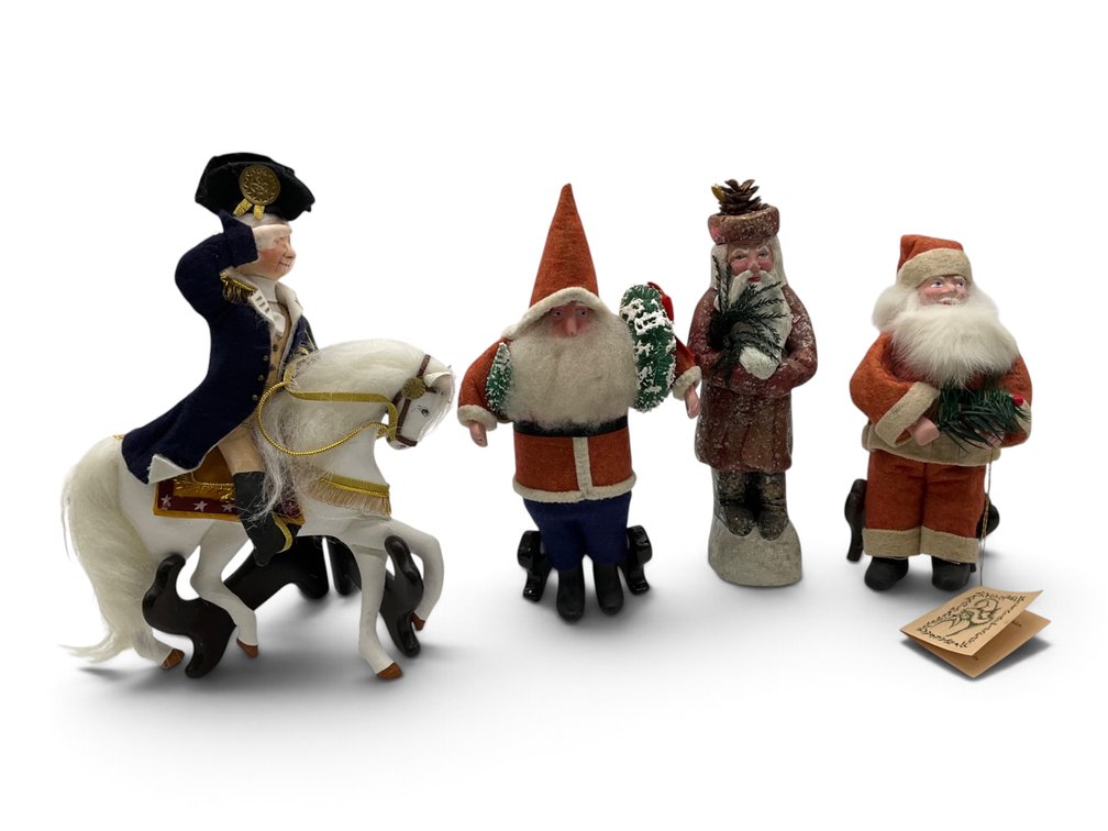 Handmade Santas & George Washington