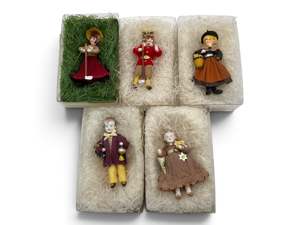 A. Blumchen & Co. Victorian Style Doll Christmas Ornaments