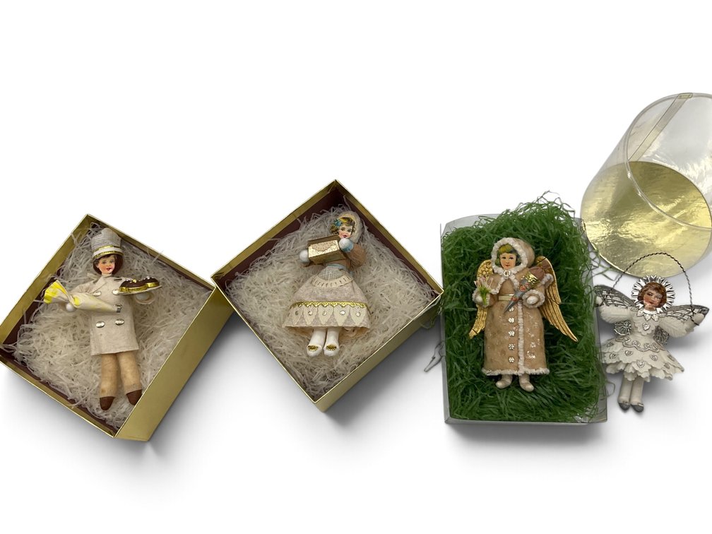 A. Blumchen Victorian Style Doll Christmas Ornaments