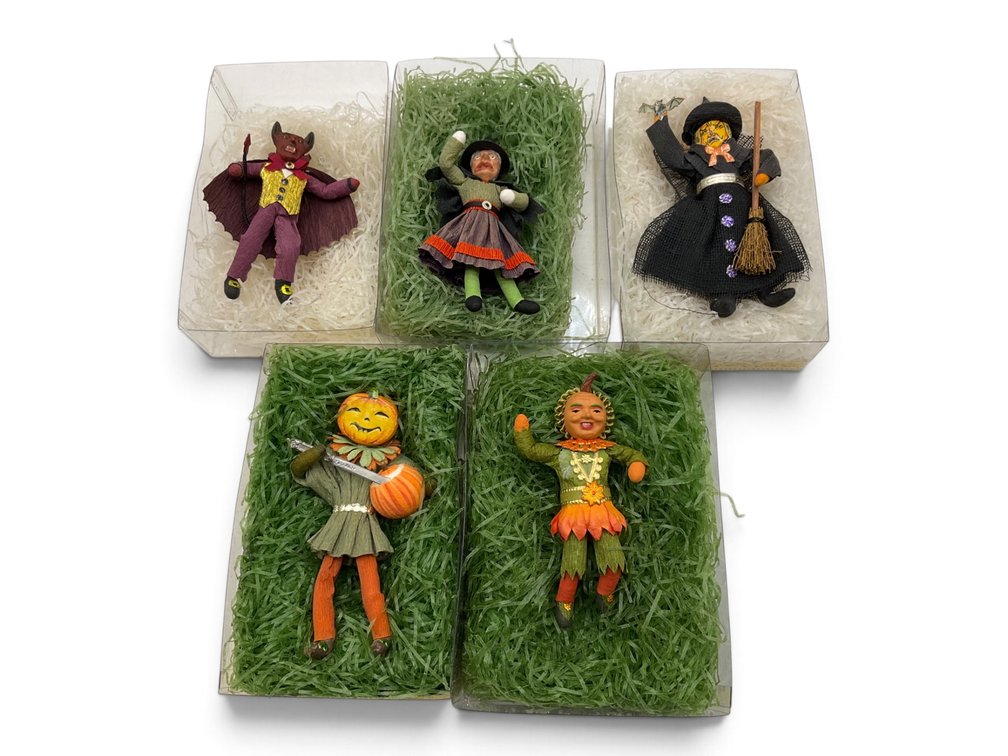 A. Blumchen Victorian Style Christmas Doll Ornaments