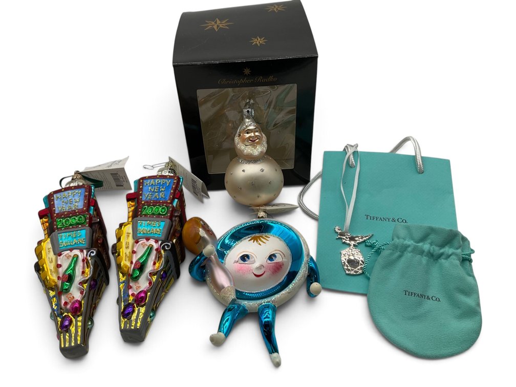 Christopher Radko & Tiffany Christmas Ornaments