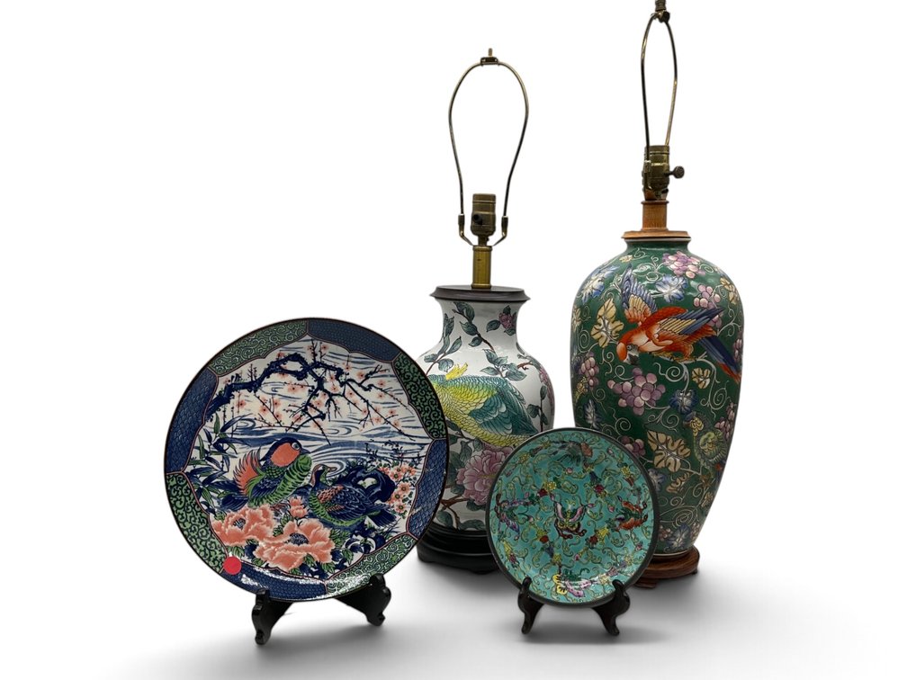 Asian Lamps & Plates