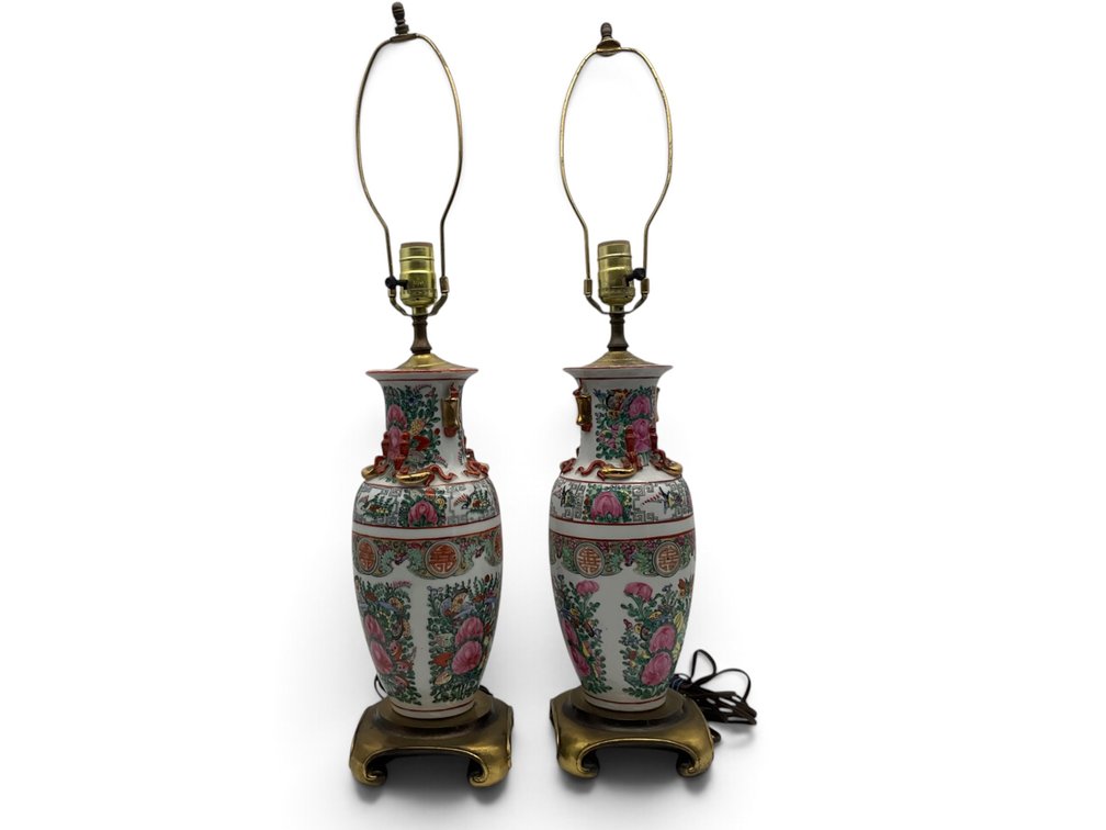 Rose Medallion Export Lamps