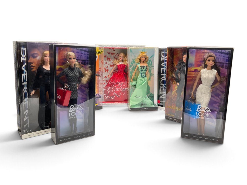Nine Barbie Collector Black Label Dolls