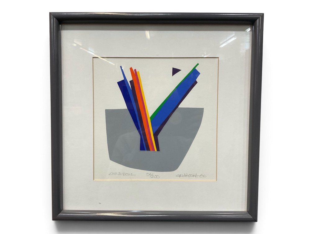 Daniel Gelakoska, “China Bowl” Serigraph