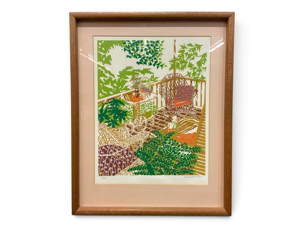 Erica Kaprow, Patterned Porch Serigraph