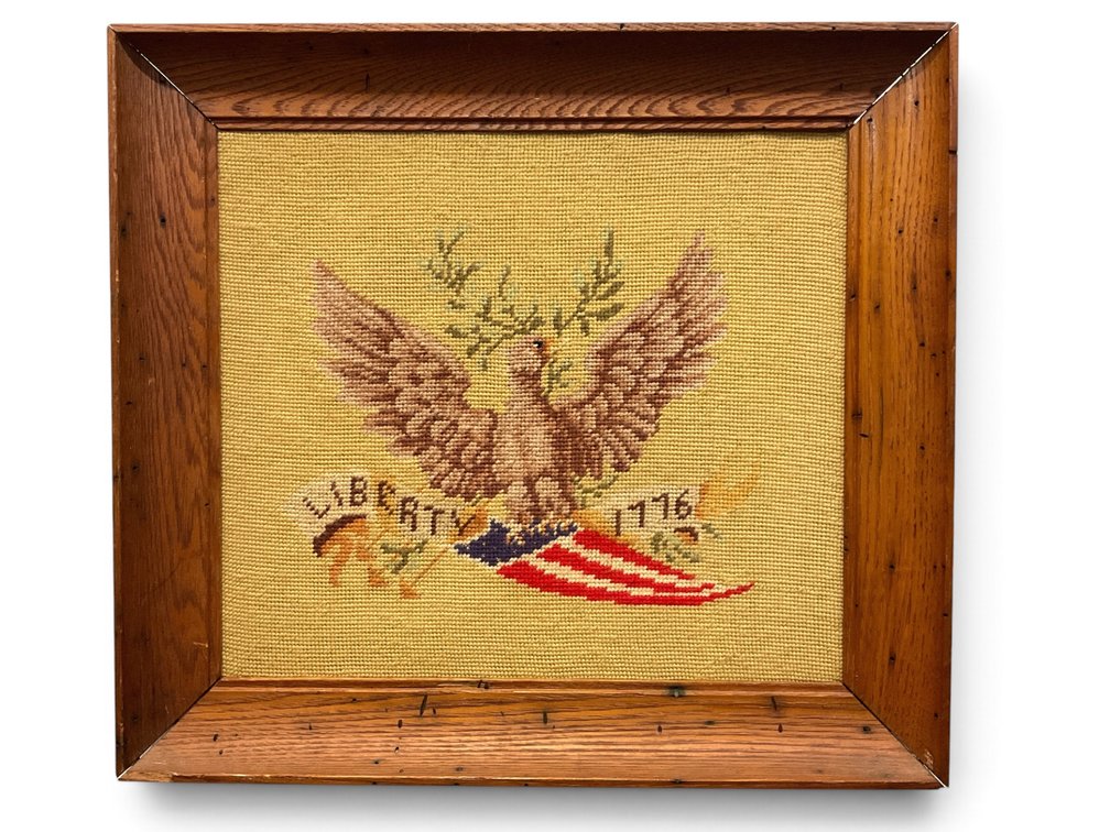 “Liberty 1776” Framed Needlepoint