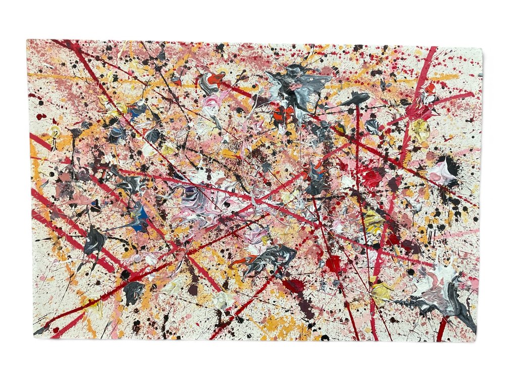 Pollock Style Abstract Paint