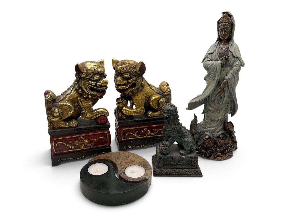 Foo Dog Figurines, Ying Yang Tea Candle Holders, Etc.