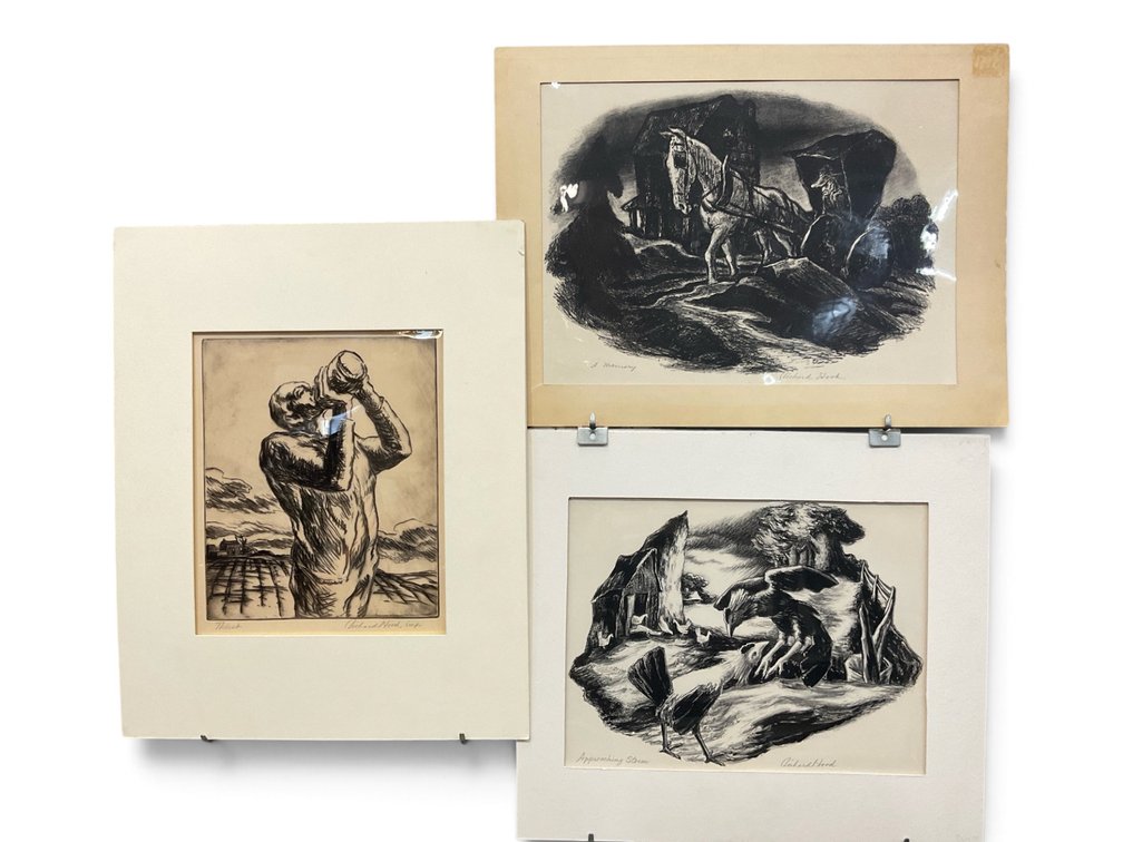 Three Richard Hood Signed Prints
