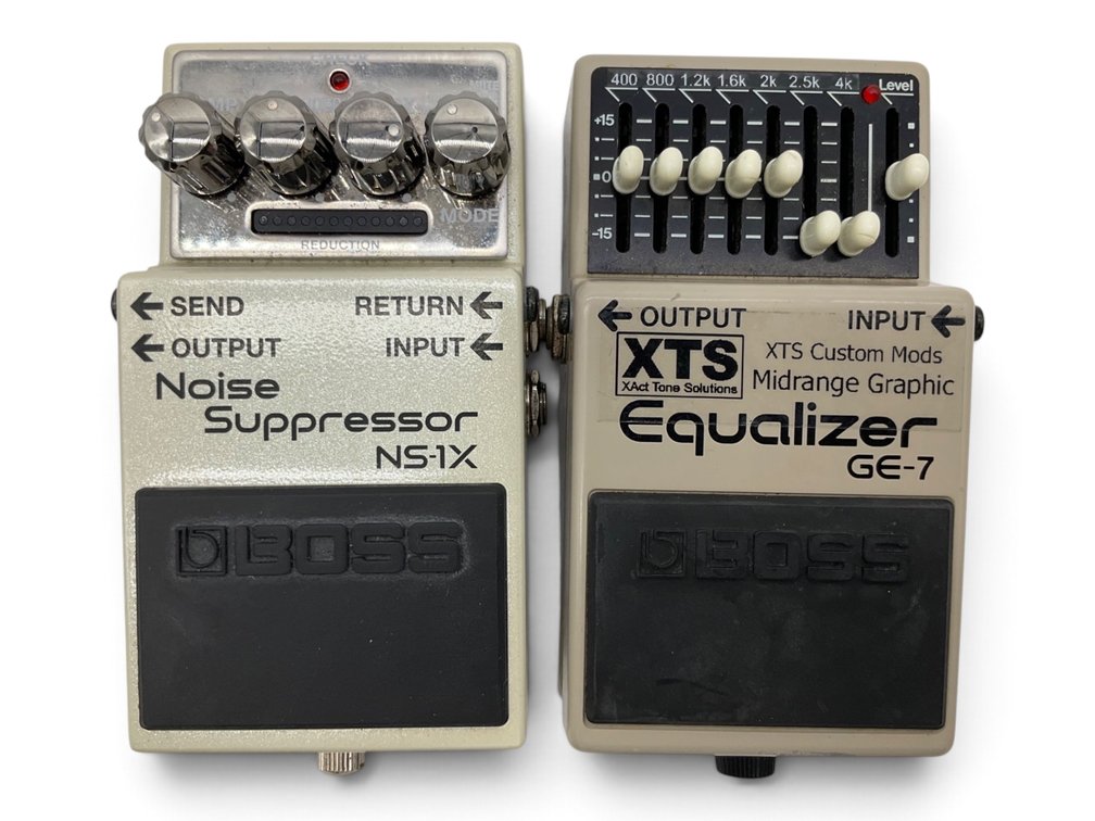 Boss Ns-X1 Noise Suppressor Pedal, XTS Equalizer GE-7Pedal