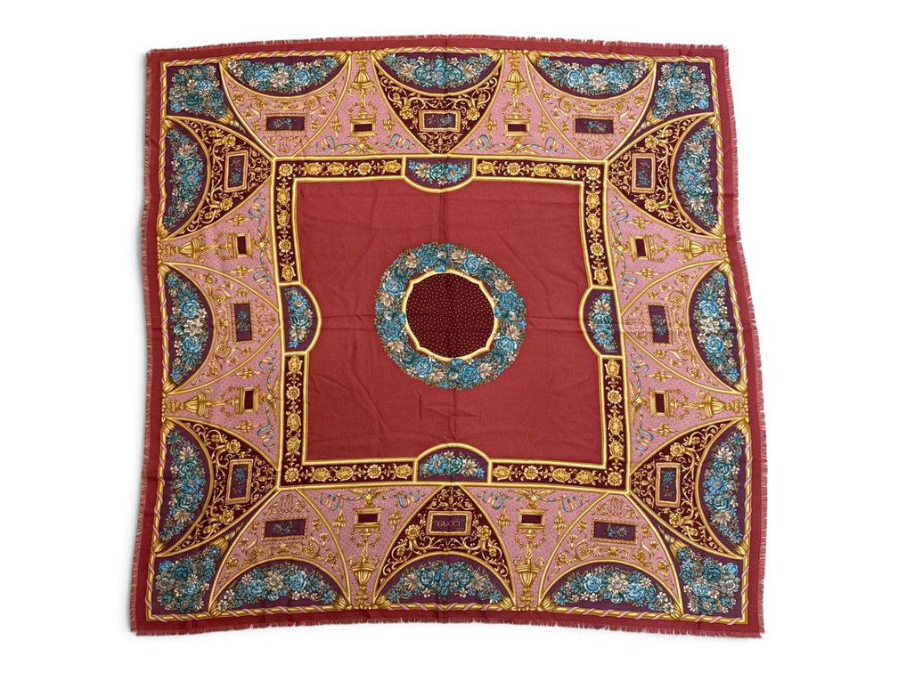 Gucci Architectural Elements Silk/Wool Scarf