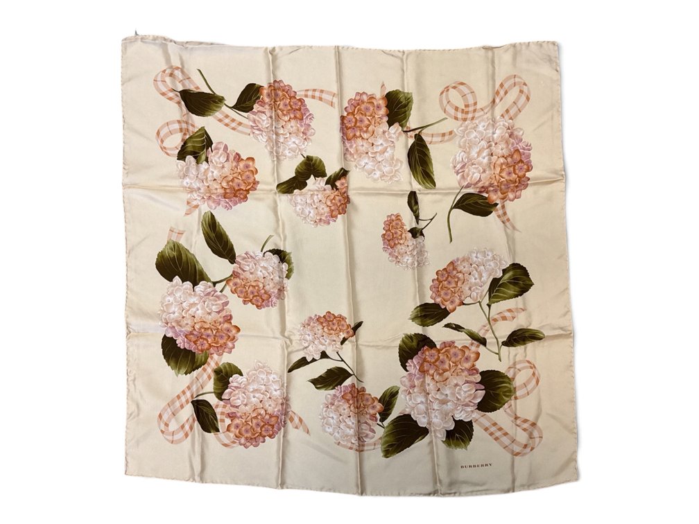 Burberry Hydrangea Silk Scarf