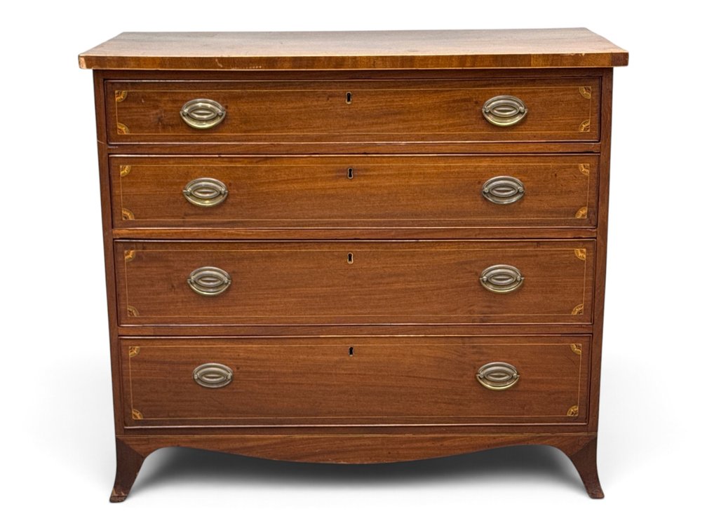 American Federal Inlaid Mahogany Chest of Drawers