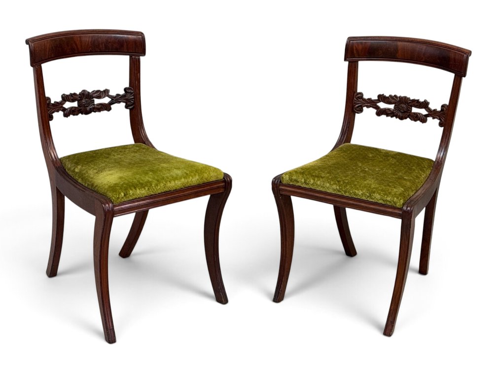 Pair of Regency Mahogany Side Chairs