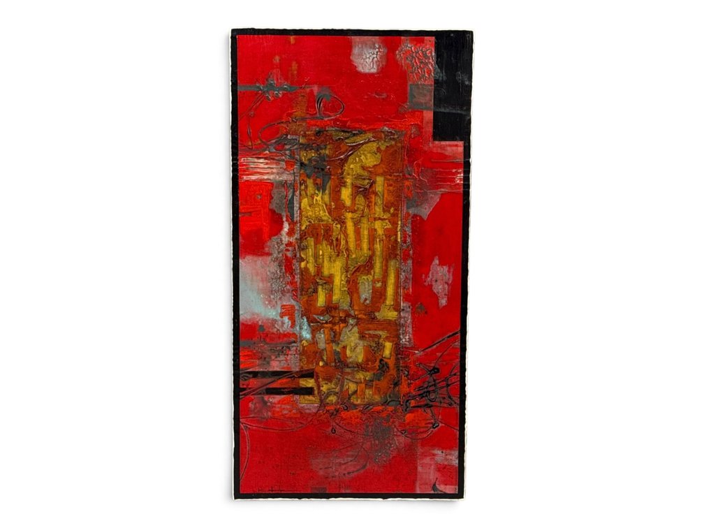Korey Gulbrandson Encaustic/Panel: Extravaganza