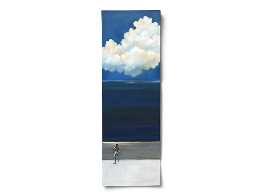Anne John Painting/Canvas. Full Moon Rising