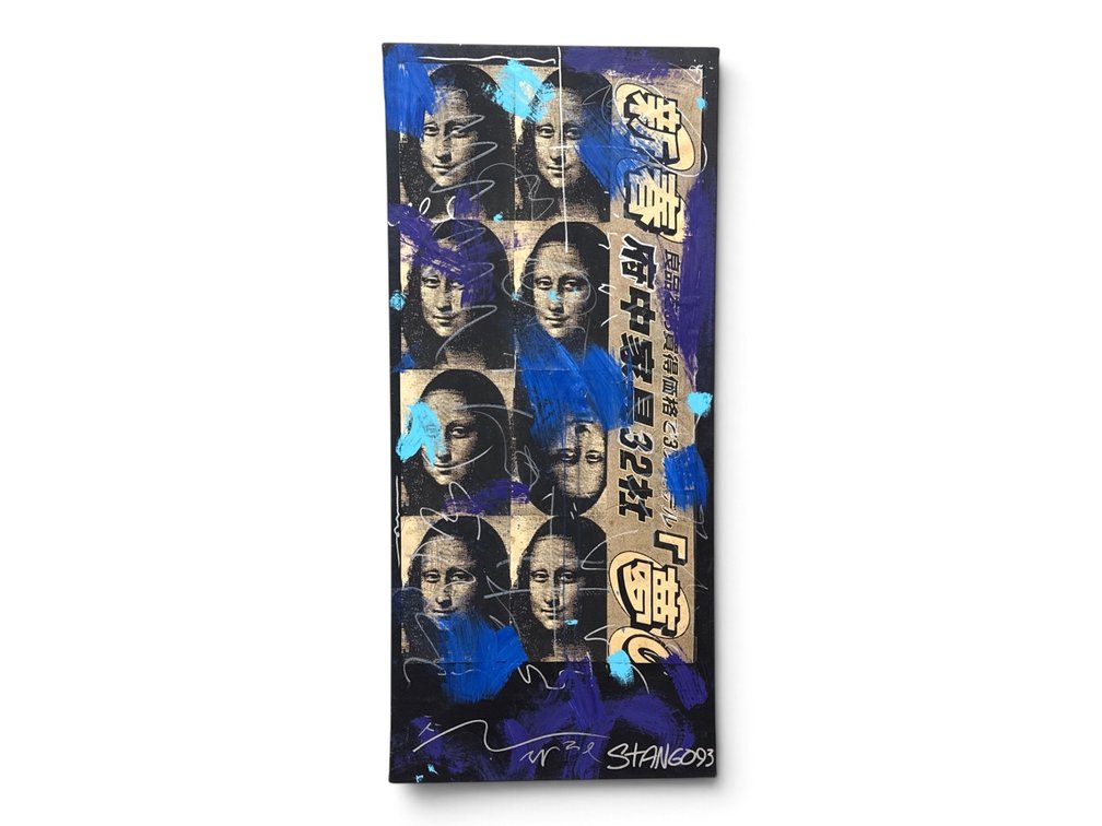 John Stango Mixed-Media/Canvas: Mona(Menthol)
