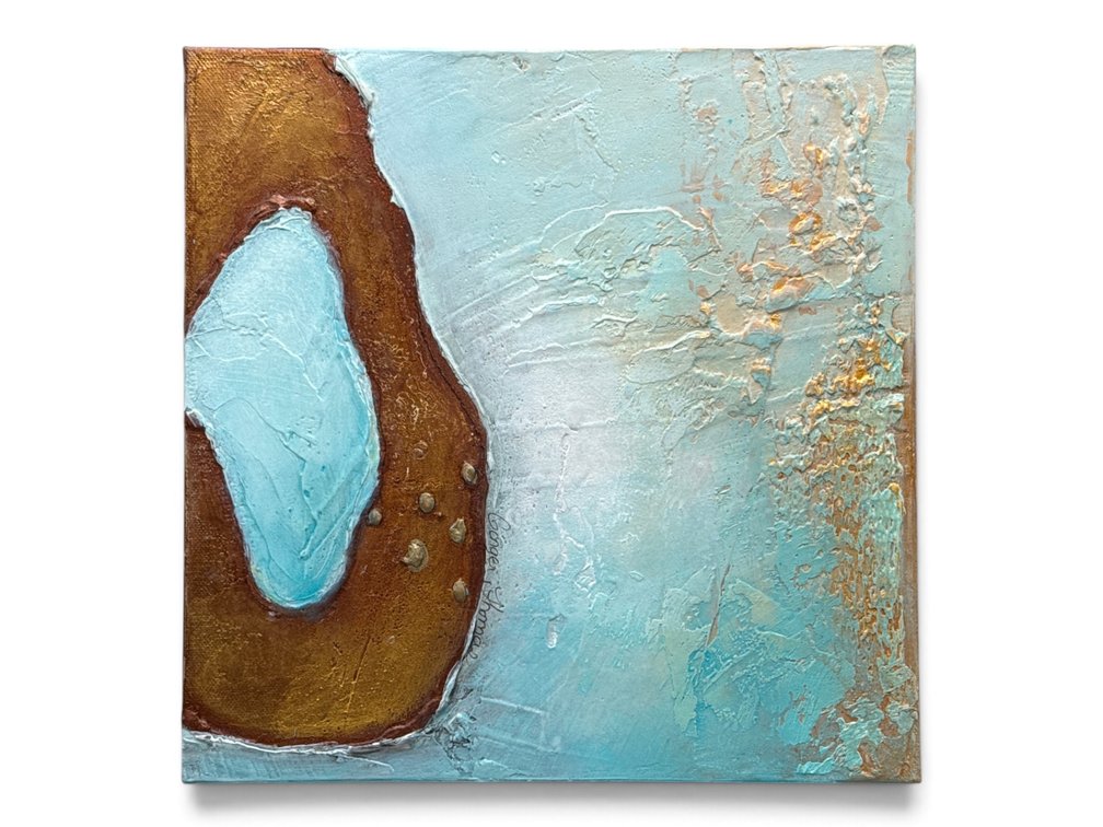 Ginger Thomas Mixed-Media/Canvas: Looking Glass