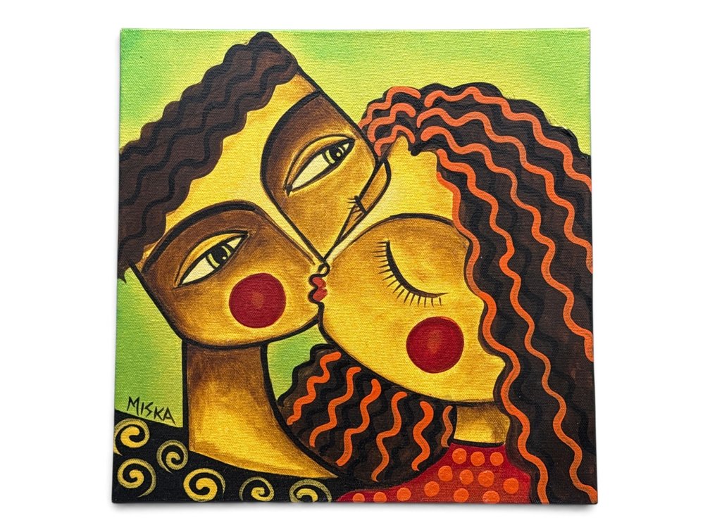 Miska Oil/Canvas: A Little Kiss