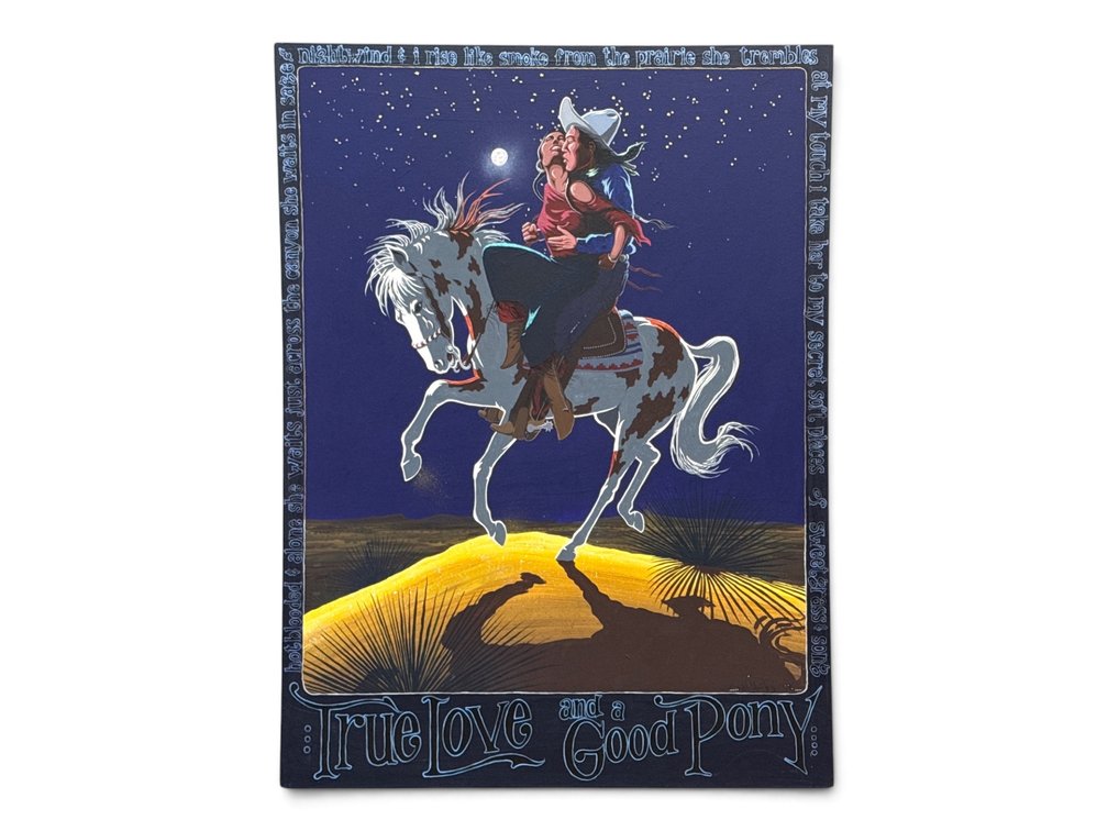 Robert McMurty Oil/Canvas: True Love and a Good Pony