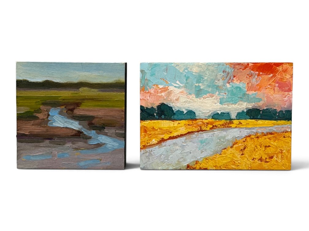 Jamee Linton Two Oils/Panel: Landscape