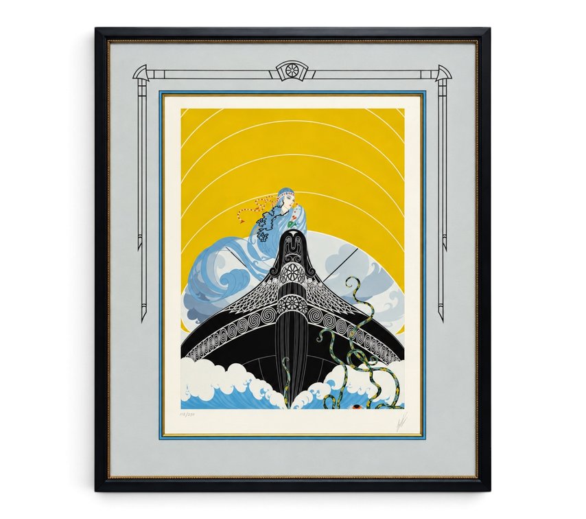 Erte Serigraph: Surprises of the Sea