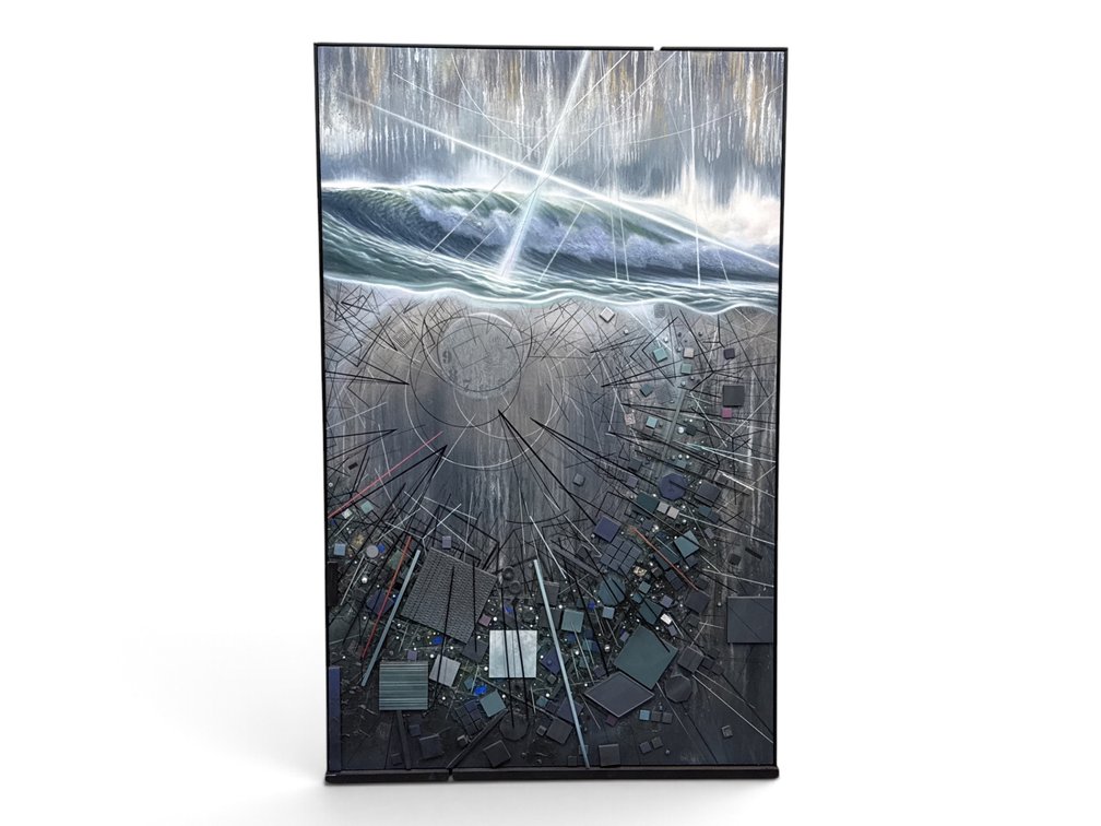 Robert Bickel Mixed Media/Panel: Wave Study
