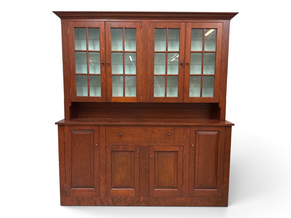 D.R. Dimes Cherry Step-back Cupboard