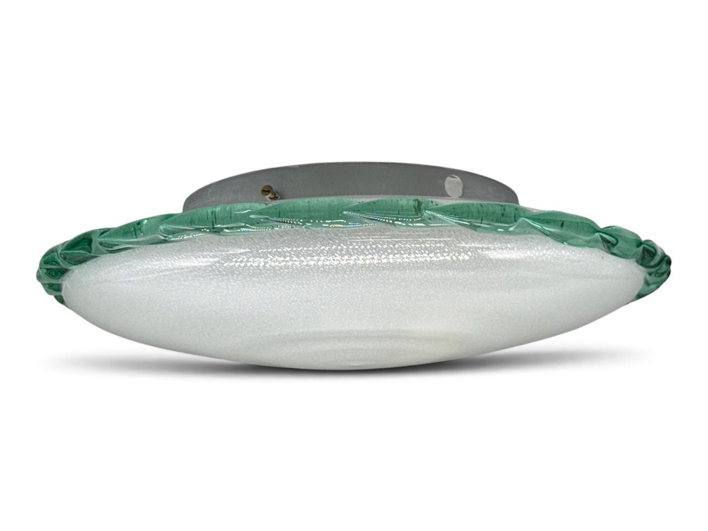 Italian Murano Glass Flush-Mount Ceiling Light