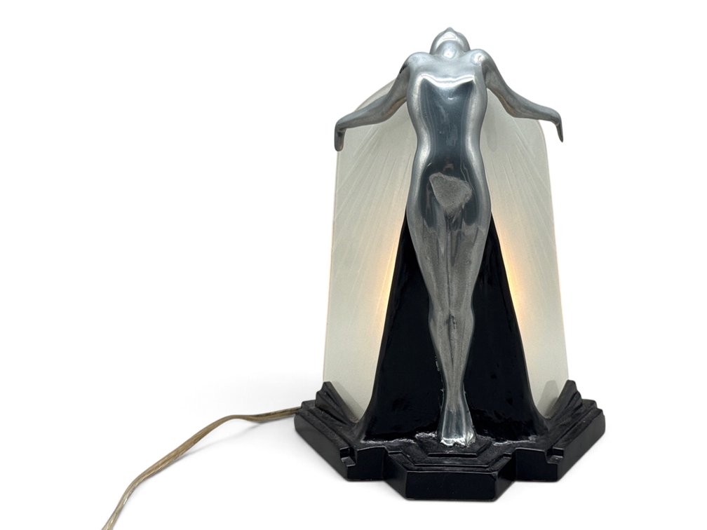 Art Deco-style Butterfly Nymph Lamp