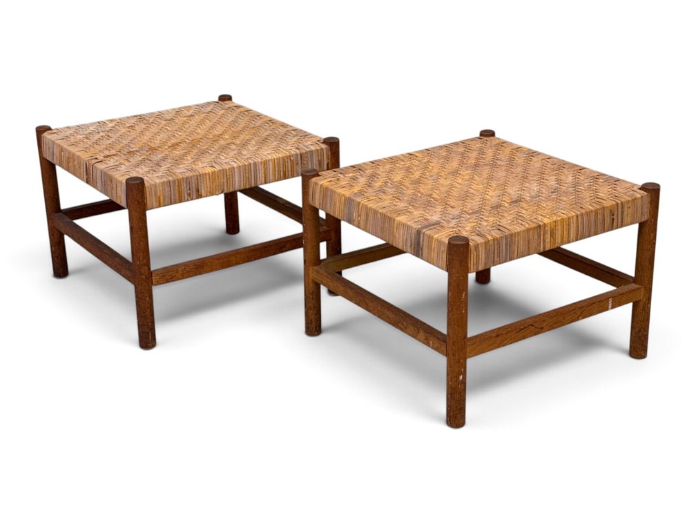 Pair of Axel Thygesen (Attrib.) Stools for Interna Denmark
