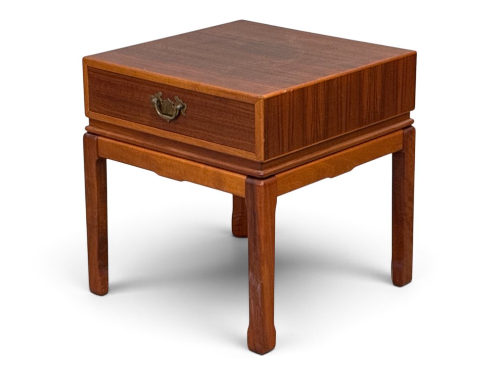 Scandinavian Modern One-Drawer Side Table