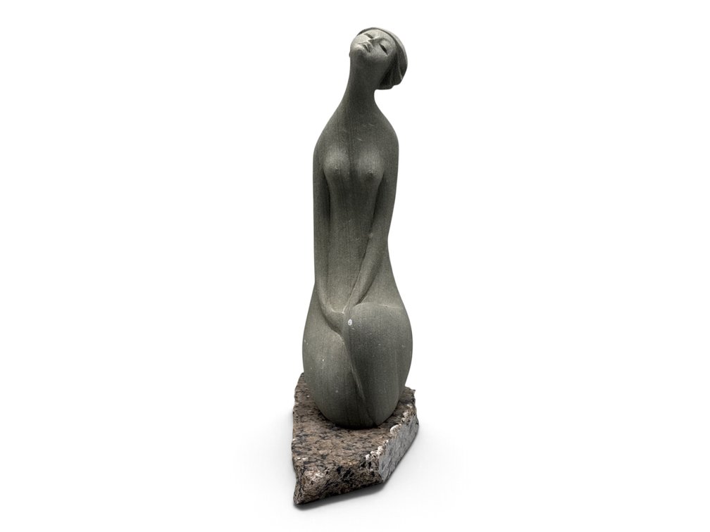 Modernist Carved Stone Figure