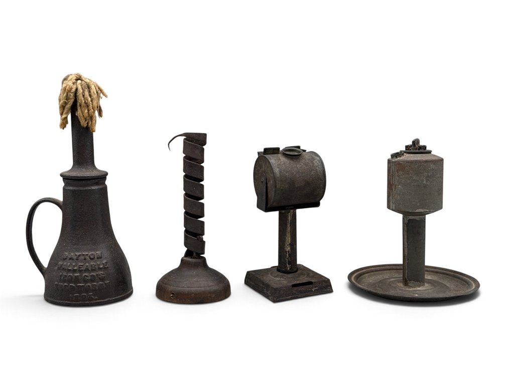 Grouping of 19th C. Lighting