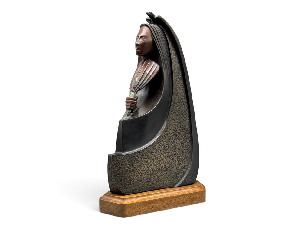 Larry Yazzie Bronze: Talking To The Creator
