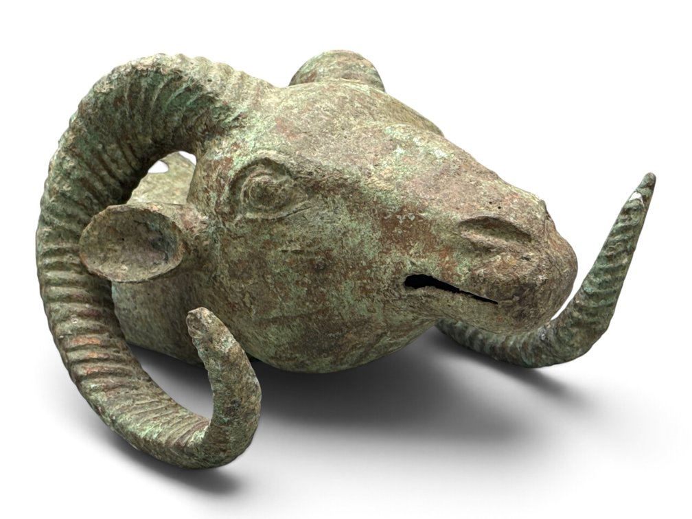 Cast Bronze Ram's Head