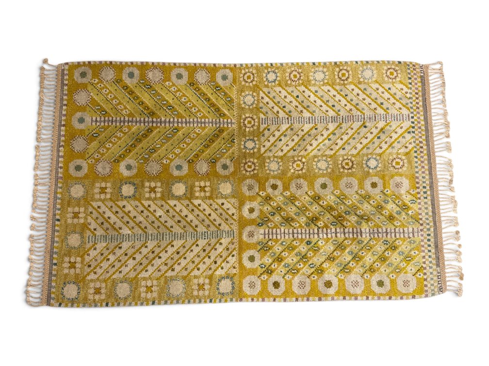 Marianne Richter: The Yellow Tree Carpet, 6ft 9in x 4ft 4in