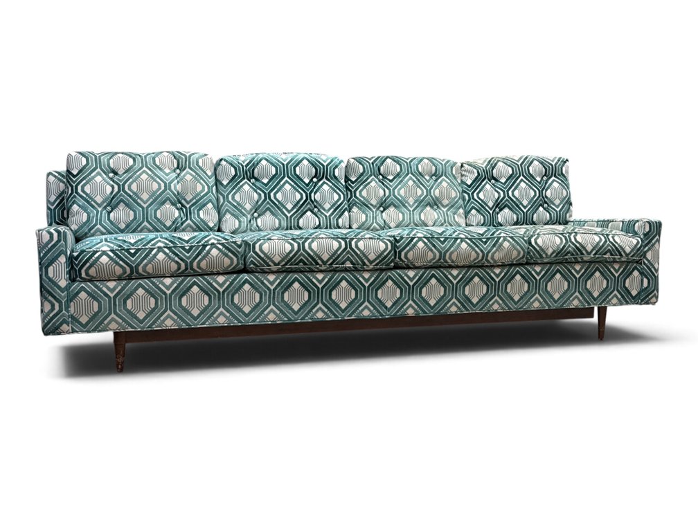 Mid-Century Modern Upholstered Sofa