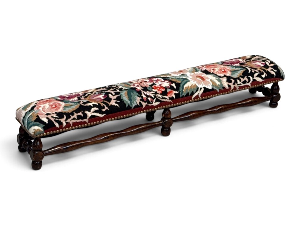 Continental Fireside Footstool Bench