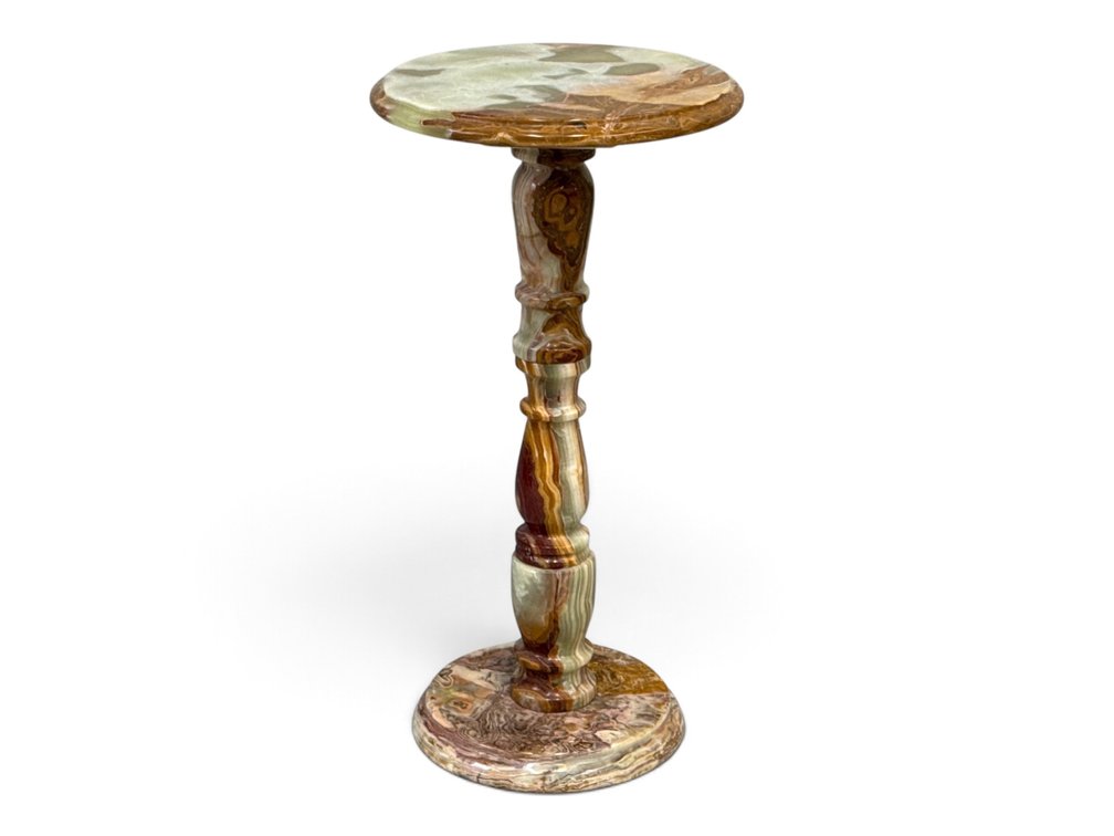 Onyx Pedestal Side Table