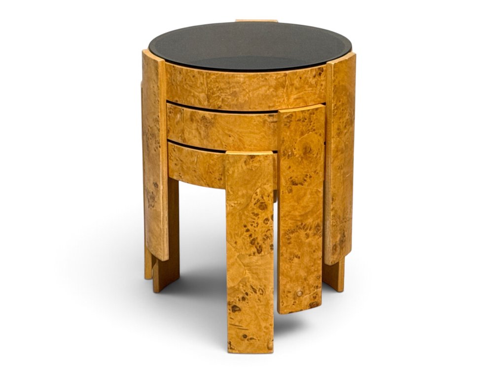 Manner of Gianfranco Frattini Burlwood Stands